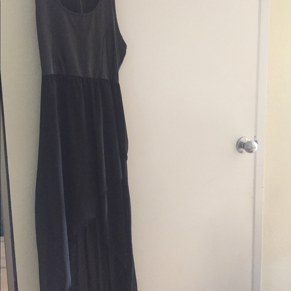 Leather top dress